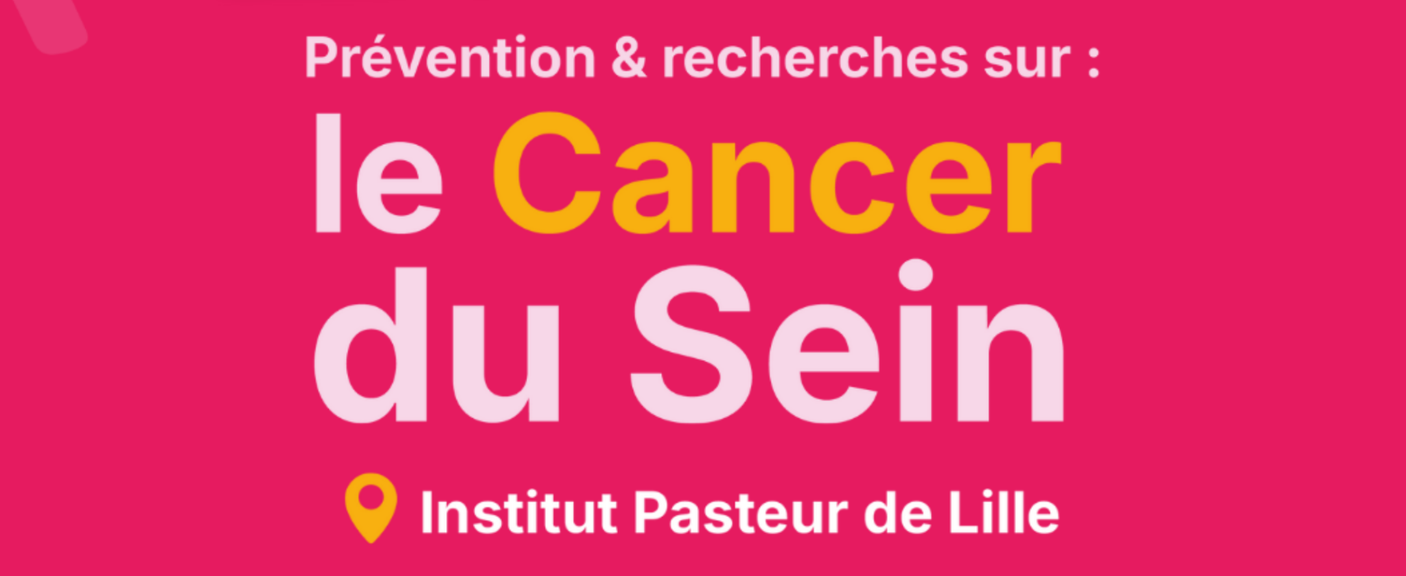 Octobre Rose à l'Institut Pasteur