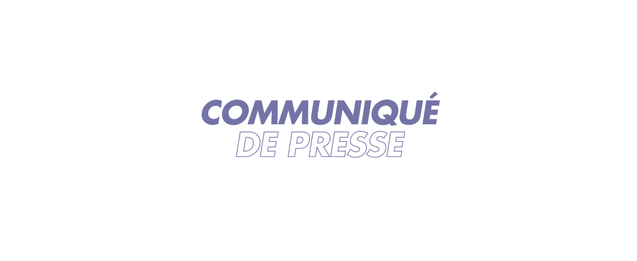 Communiqué de presse